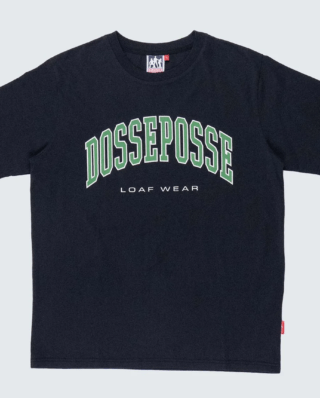DOSSE POSSE VARSITY SHORT SLEEVE T-SHIRT BLACK DPS2-005