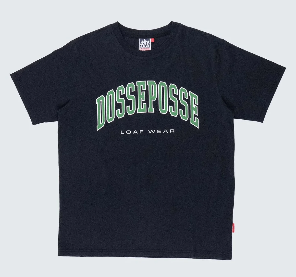 DOSSE POSSE VARSITY SHORT SLEEVE T-SHIRT BLACK DPS2-005