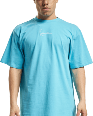 KARL KANI SMALL SIGNATURE KANILIFE TEE KU232-018-1 CYAN