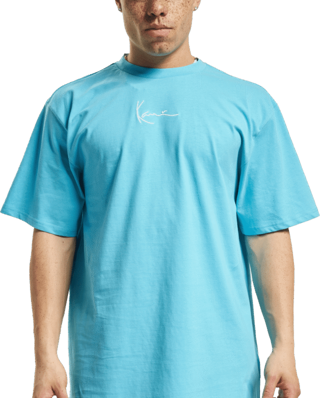 KARL KANI SMALL SIGNATURE KANILIFE TEE KU232-018-1 CYAN