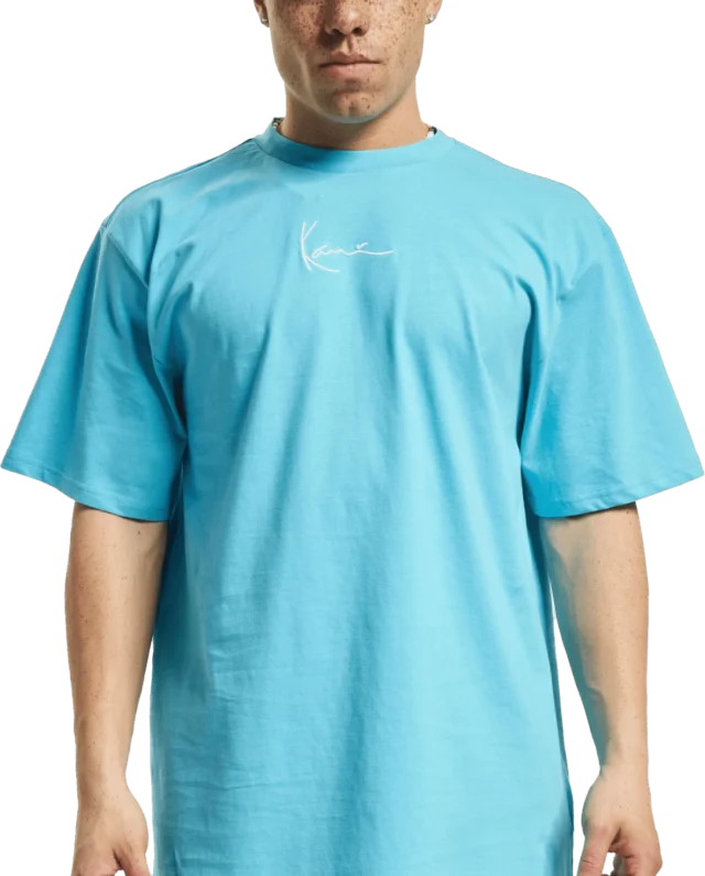 KARL KANI SMALL SIGNATURE KANILIFE TEE KU232-018-1 CYAN