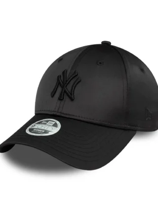 New Era New York Yankees Satin 9FORTY Black Women's Cap 60595368