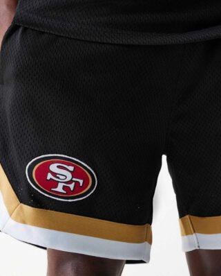 New Era San Francisco 49ers NFL Mesh Black Shorts 60684370 - NEW ERA