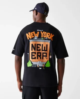 60684398_7_9c5d5845-497d-4e48-af3a-a4e26aa06e56 New Era Graffiti Graphic Black Oversized T-Shirt 60684398 - NEW ERA
