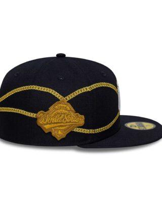 60691169_6_575e8f6e-3c91-4191-a422-1638fe9caa22 New Era New York Yankees MLB Chain Wrap Navy 59FIFTY Fitted Cap 60691169 - NEW ERA