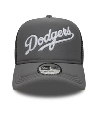 60691183_1 NEW ERA LOS ANGELES DODGERS MLB GREY BLACK UVA-FRAME TRUCKER 60691183 - NEW ERA