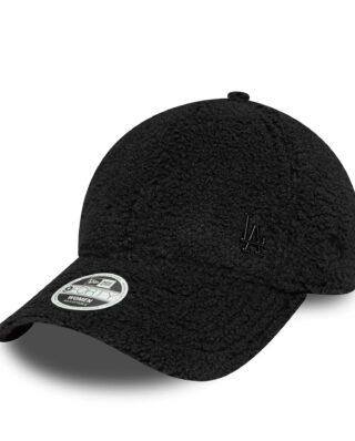 New Era LA Dodgers Womens MLB Borg Black 9FORTY Adjustable Cap 60691331