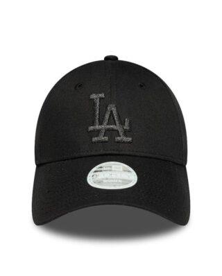 60691412_1 New Era LA Dodgers Womens MLB Metallic Logo Black 9FORTY Adjustable Cap 60691412 - NEW ERA