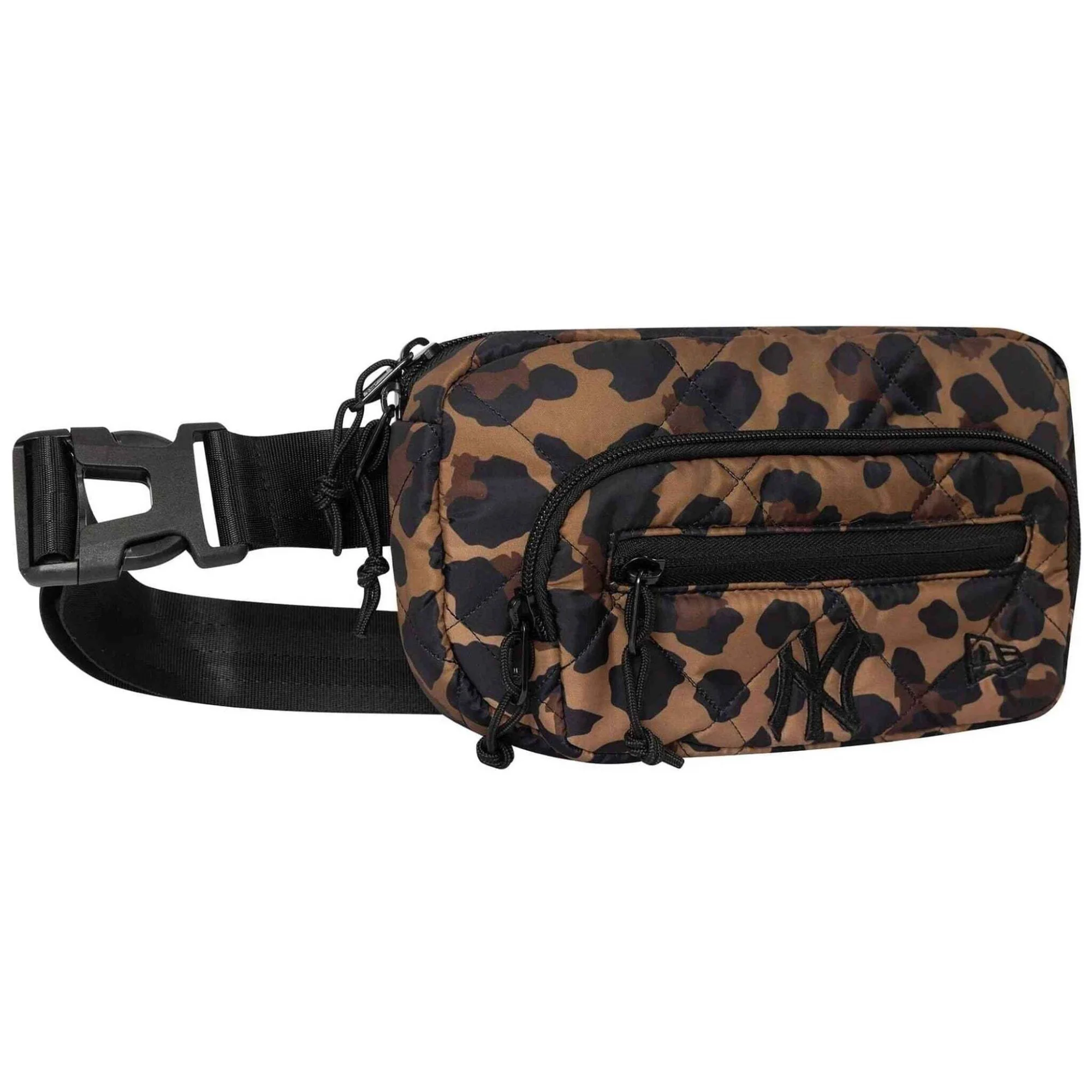 New Era New York Yankees MLB Leopard Quilted All Over Print Waist Bag 60758532 H14cm x W7cm x D23cm - Image 2
