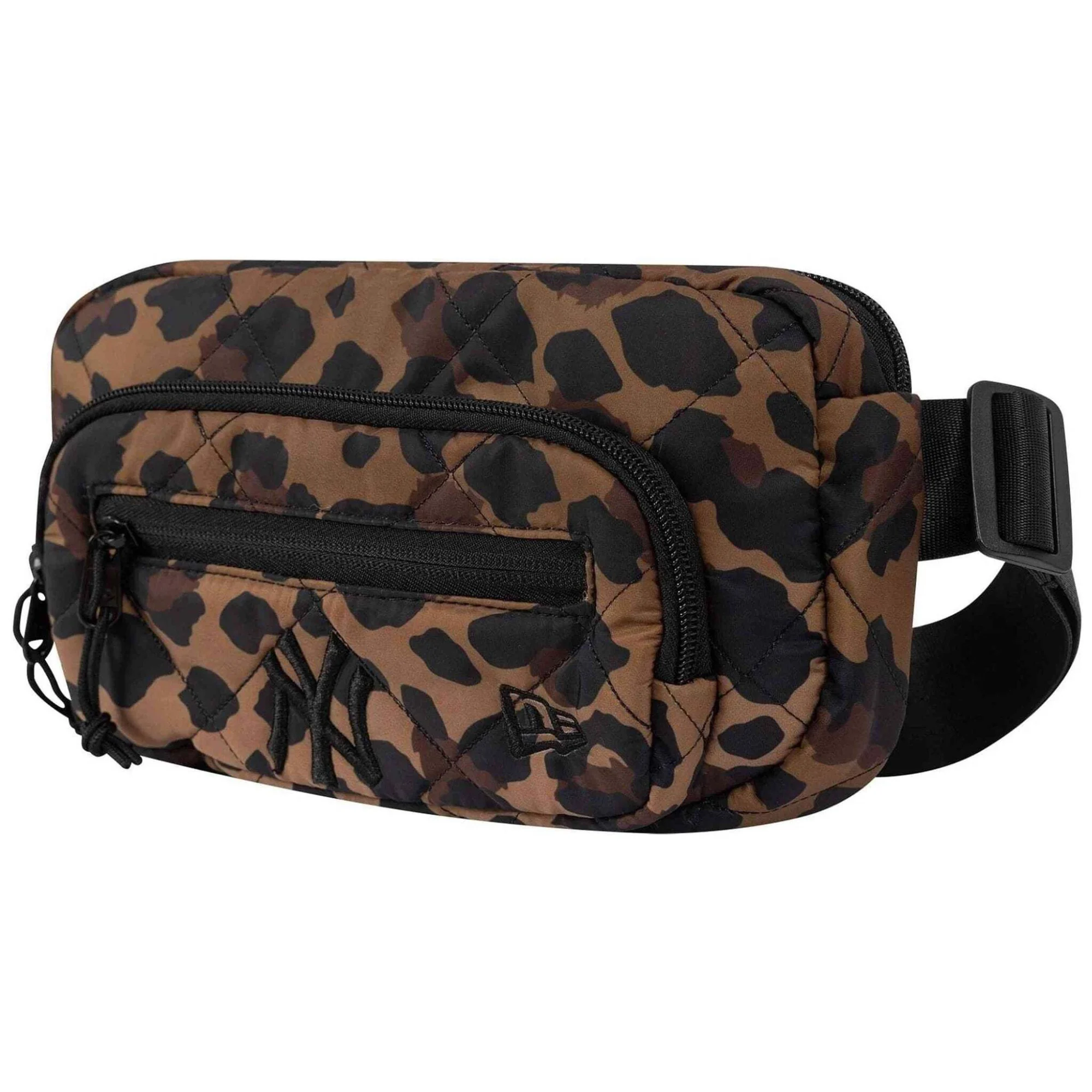 New Era New York Yankees MLB Leopard Quilted All Over Print Waist Bag 60758532 H14cm x W7cm x D23cm - Image 3