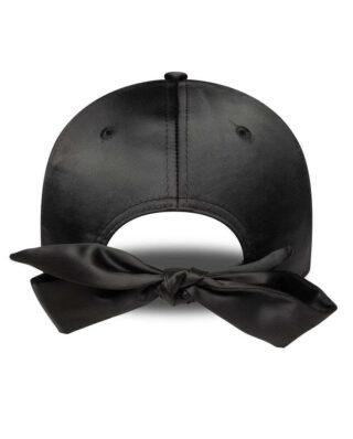 New Era New York Yankees Womens MLB Satin Bow Back Black 9FORTY Adjustable Cap 60758948 - NEW ERA