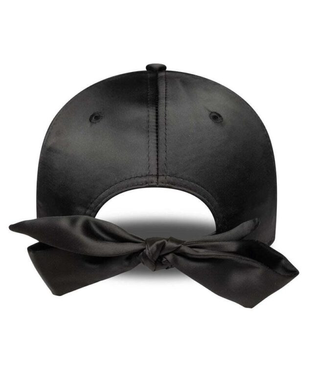 New Era New York Yankees Womens MLB Satin Bow Back Black 9FORTY Adjustable Cap 60758948 - NEW ERA