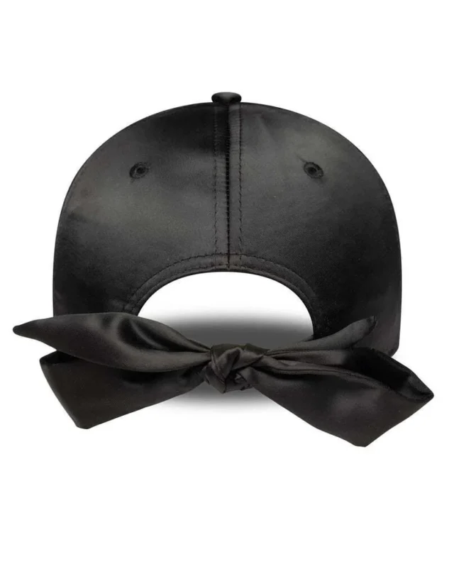 New Era New York Yankees Womens MLB Satin Bow Back Black 9FORTY Adjustable Cap 60758948 - NEW ERA