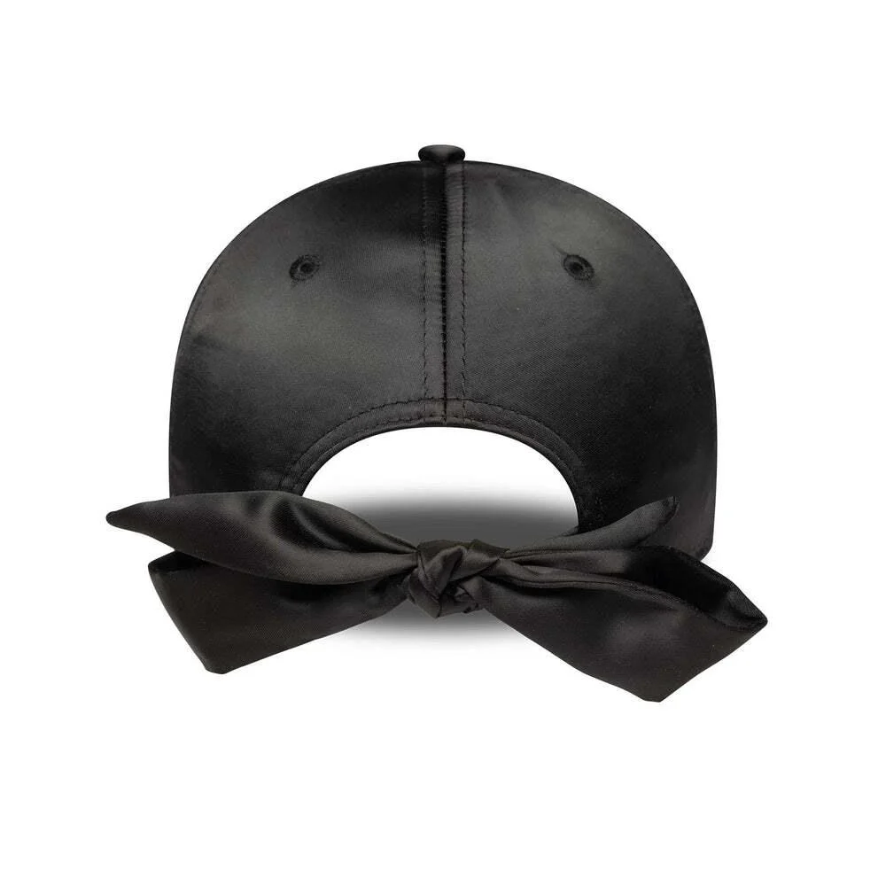 New Era New York Yankees Womens MLB Satin Bow Back Black 9FORTY Adjustable Cap 60758948 - Image 2