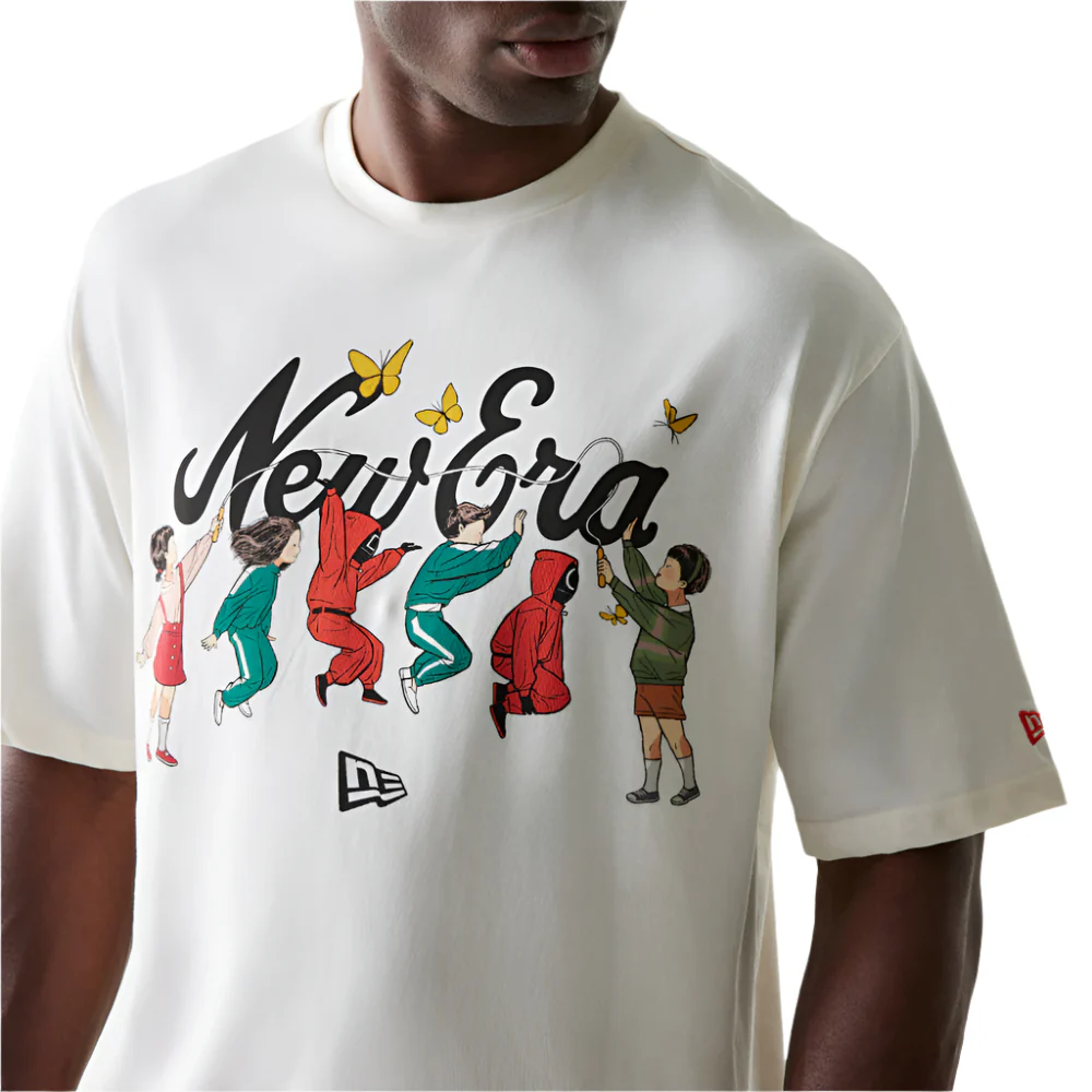 New Era x Netflix Squid Game Graphic Off White Short Sleeve T-Shirt 60767031 - Image 5