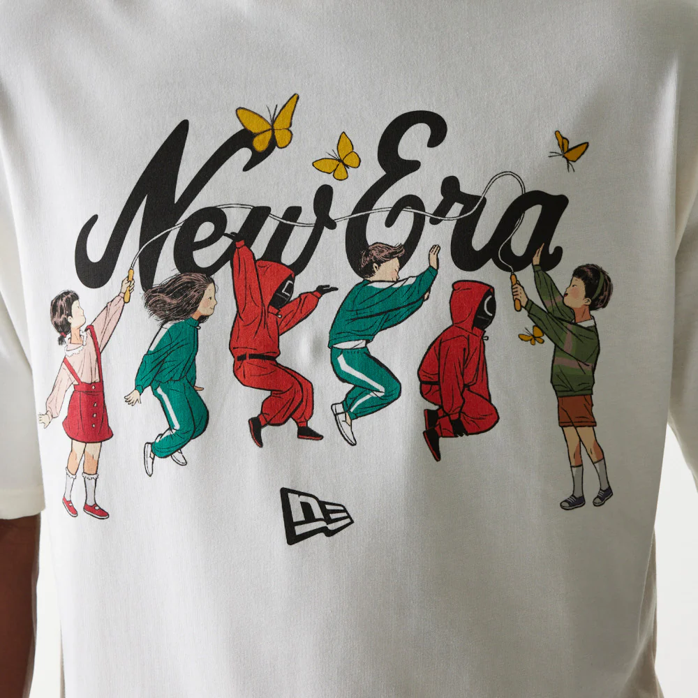 New Era x Netflix Squid Game Graphic Off White Short Sleeve T-Shirt 60767031 - Image 2