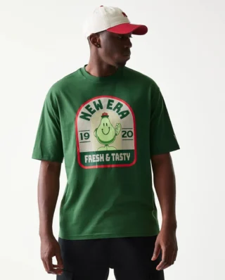 New Era New Era Pear Fruit Graphic Dark Green Oversized T-Shirt 60771556