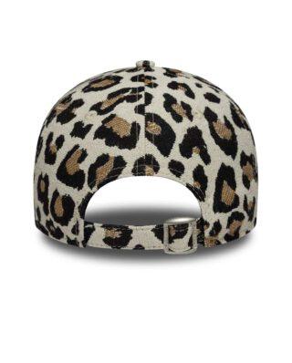 New Era New York Yankees Womens MLB Leopard Midi Light Beige 9FORTY Cap 60771750 - NEW ERA