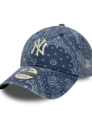 New Era MLB Washed Paisley New York Yankees Navy 9TWENTY Adjustable Cap 60771823
