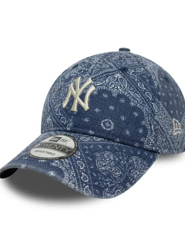 New Era MLB Washed Paisley New York Yankees Navy 9TWENTY Adjustable Cap 60771823