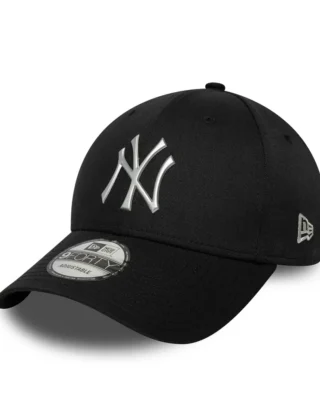 New Era New York Yankees MLB Metallic Black 9FORTY Cap 60771846