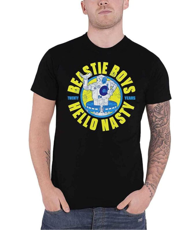 ROCK OFF THE BEASTIE BOYS UNISEX TEE: NASTY 20 YEARS BLACK - Rap Merch