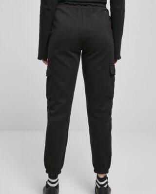 Urban Classics Ladies High Waist Cargo Sweat Pants Black TB4563 - UrbanClassics