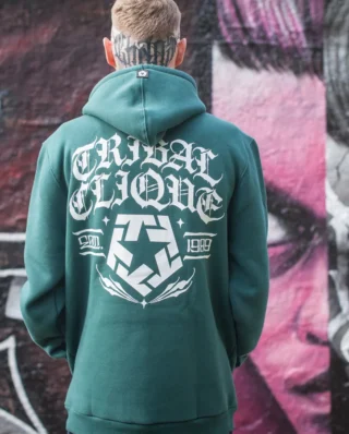 TRIBAL GEAR BLOVED WORLDWIDE HOODIE DARK TEAL TR2031-411 - Tribal