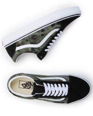 VANS RAIN CAMO OLD SKOOL SHOES GREEN/GREY VN0007NTBGK1 - VANS