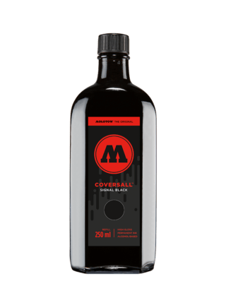 MOLOTOW COCKTAIL BUFF RESIST SYNTHETIC BITUMEN INK SIGNAL BLACK 250 ML
