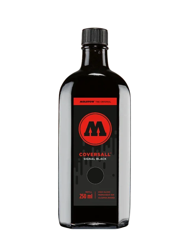 MOLOTOW COCKTAIL BUFF RESIST SYNTHETIC BITUMEN INK SIGNAL BLACK 250 ML
