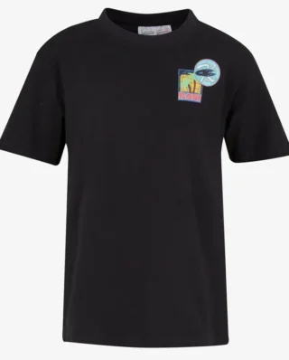 KARL KANI KIDS KANI PATCHES T-SHIRT JUNIOR BLACK KC252-003-1 - KARL KANI