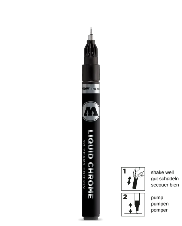 MOLOTOW LIQUID CHROME MARKER 1MM - Molotow