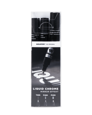 MOLOTOW LIQUID CHROME 3ER SET (1mm,2mm,4mm)
