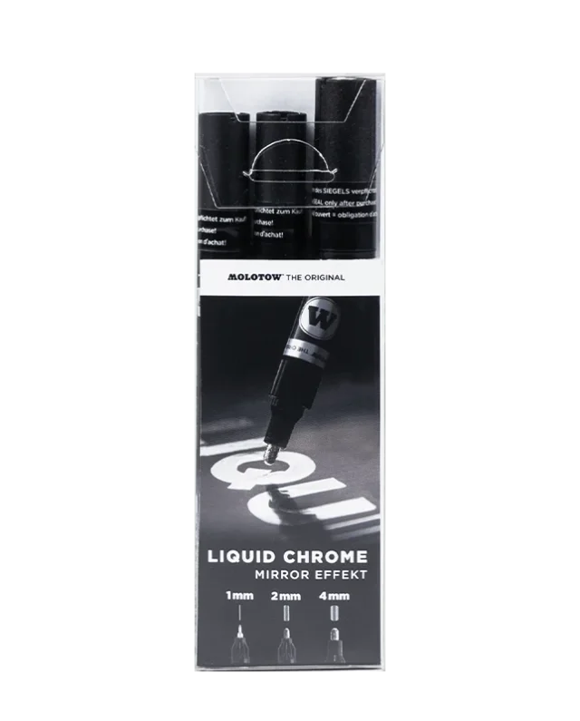 MOLOTOW LIQUID CHROME 3ER SET (1mm,2mm,4mm) - Molotow