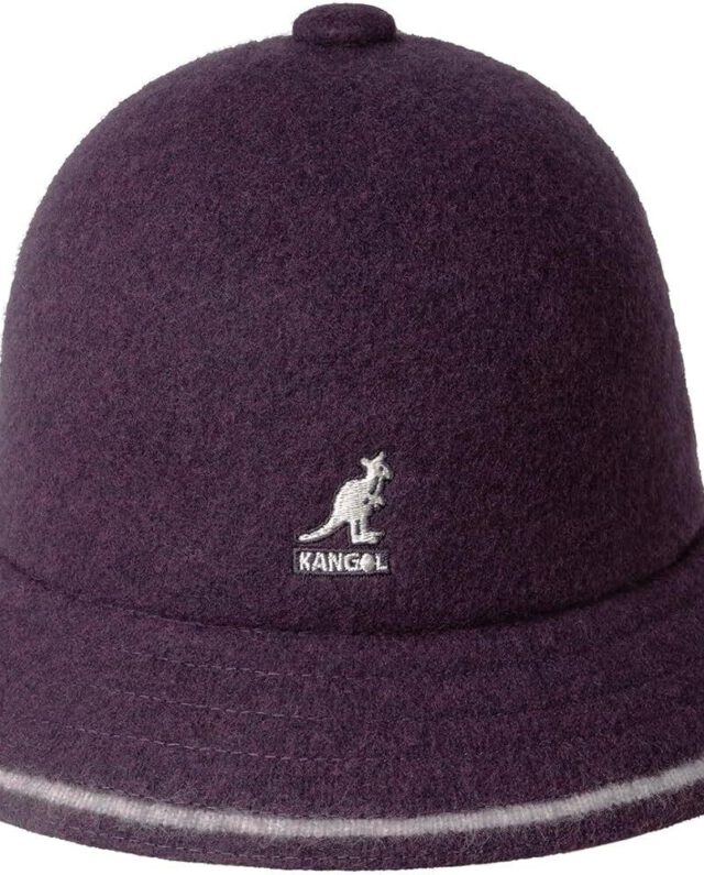 Kangol Stripe Casual Bucket Hat Deep Plum Heather K3181ST-DH542