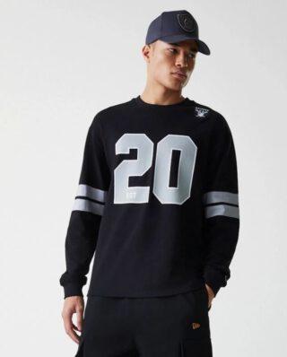 New Era Las Vegas Raiders NFL Stripe Black Long Sleeve Jersey 60667927 - NEW ERA