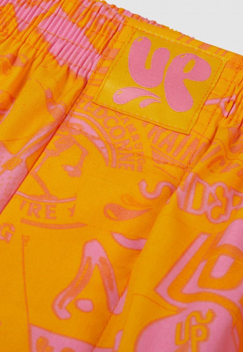 LOUSY LIVIN UP STICKER CLASH BOXER SHORTS YELLOW LUUWUPSC - Image 3