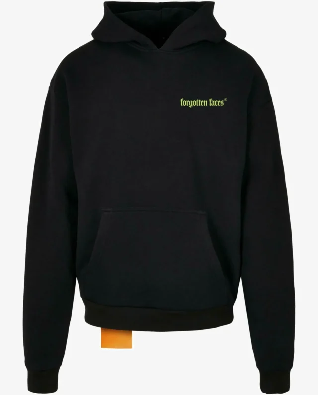 Forgotten Faces Formel F Ultra Heavy Cotton Box Oversized Hoodie Black FOF0089-00007