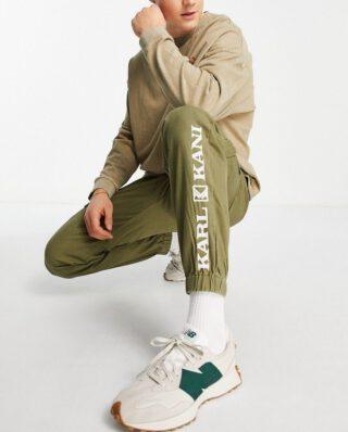 KARL KANI RETRO WASHED CARGO PANTS KM213-021-1 DARK GREEN - KARL KANI