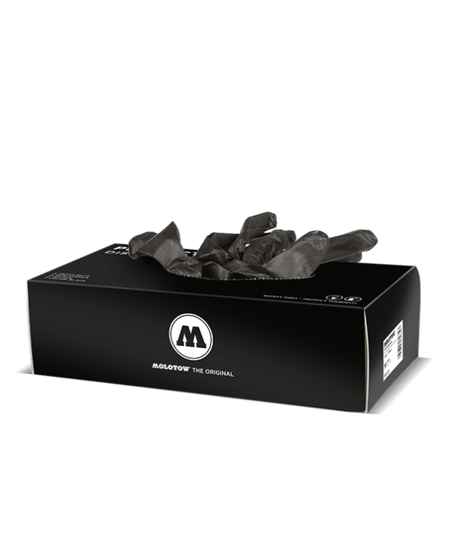 Molotow Nitrile Gloves Box 100pcs Black