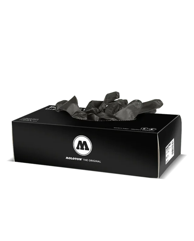 Molotow Nitrile Gloves Box 100pcs Black