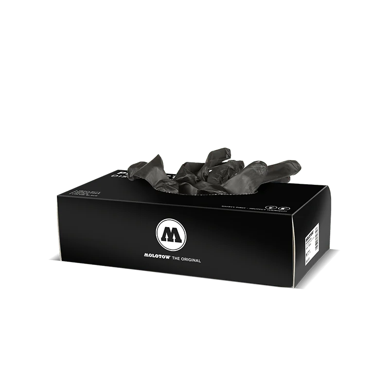 Molotow Nitrile Gloves Box 100pcs Black