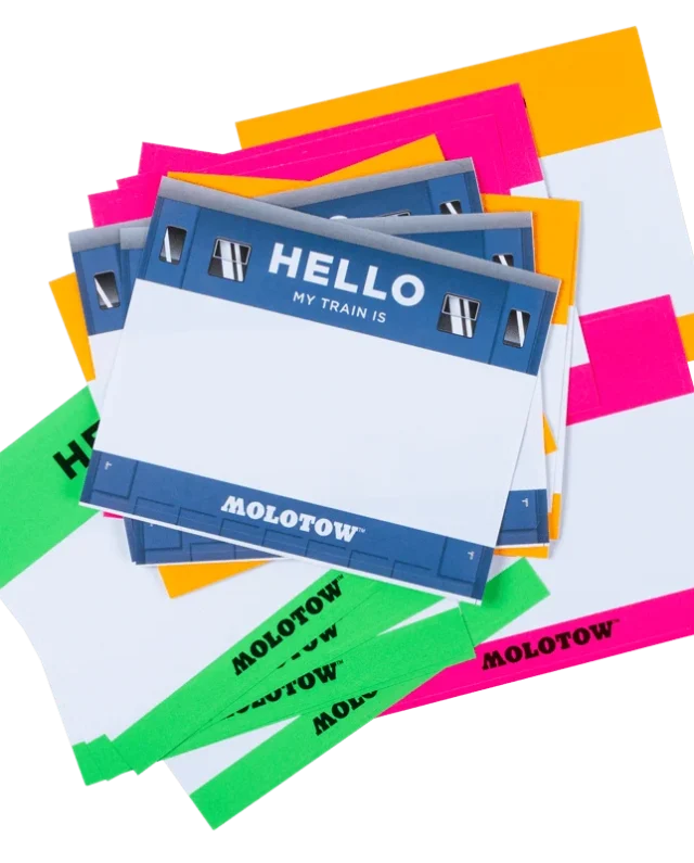 MOLOTOW ”HELLO MY PAINT IS” STICKER SET - Molotow