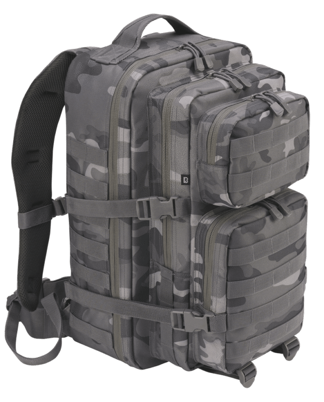Brandit Backpack Us Cooper Large 40 Liters Grey Camo 50 X 30 X 32 Cm 8008.215