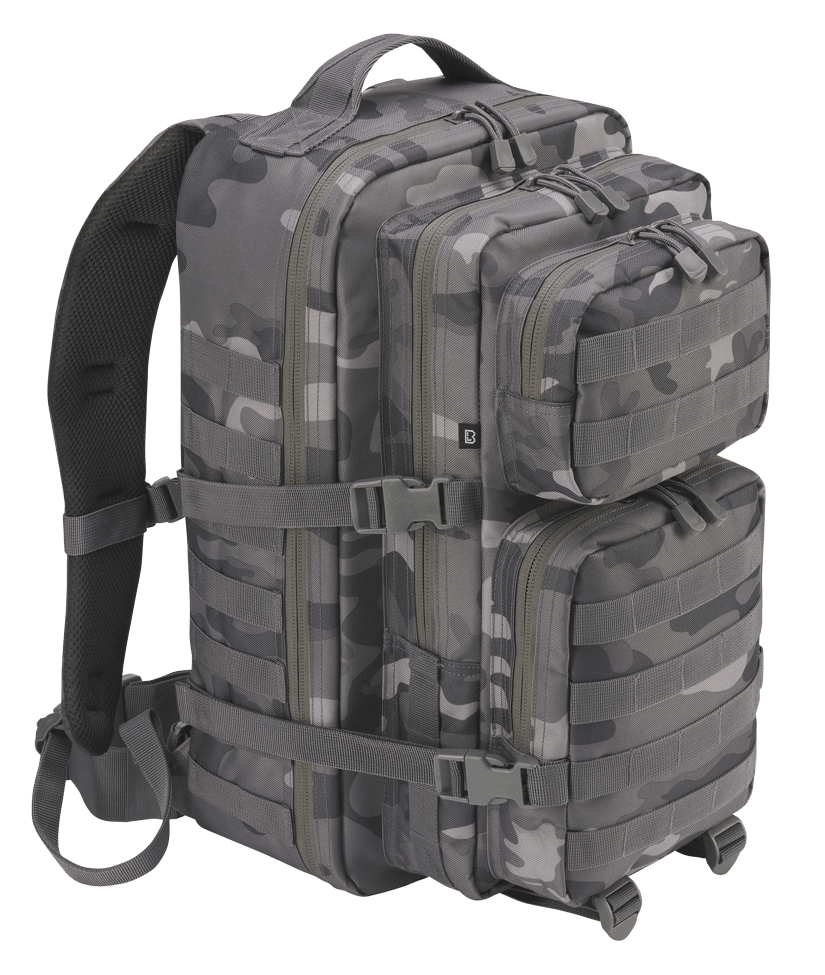 Brandit Backpack Us Cooper Large 40 Liters Grey Camo 50 X 30 X 32 Cm 8008.215