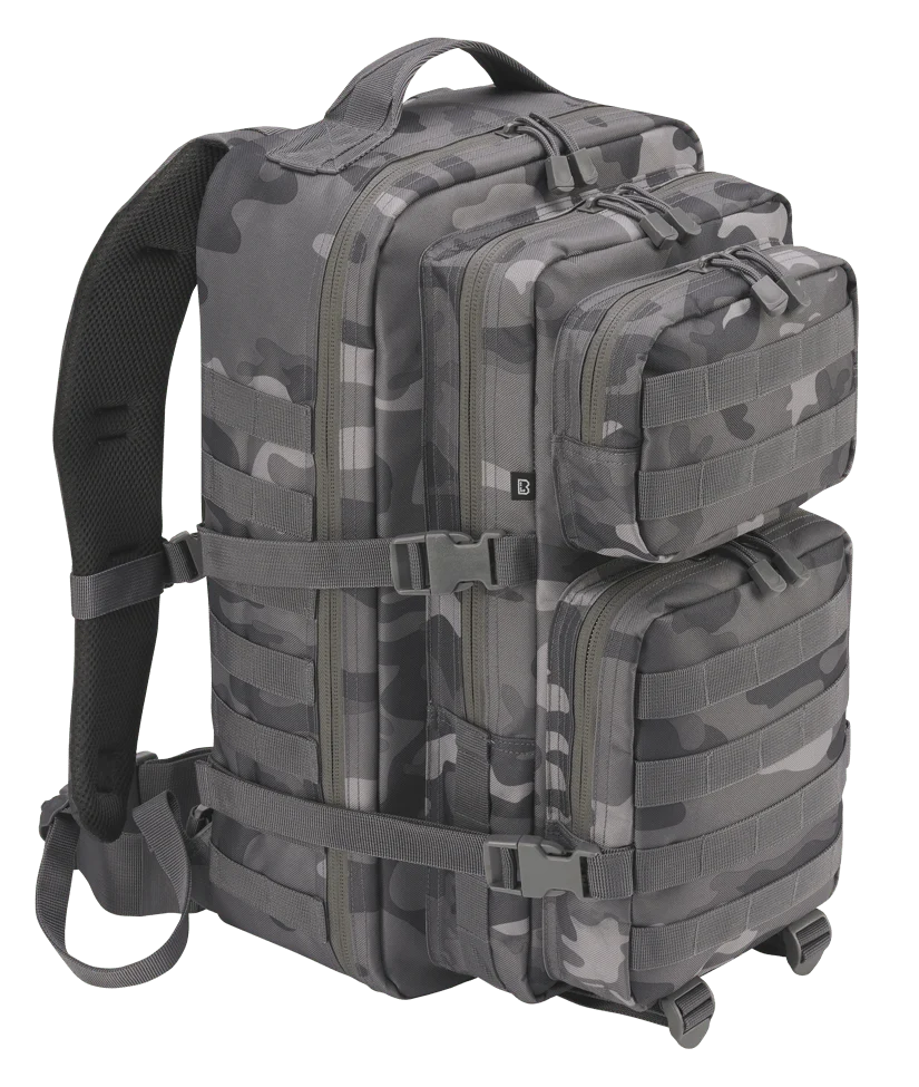 Brandit Backpack Us Cooper Large 40 Liters Grey Camo 50 X 30 X 32 Cm 8008.215