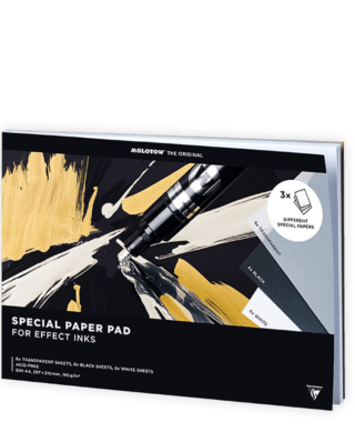 MOLOTOW SPECIAL PAPER PAD FOR EFFECT INKS DIN A4 LANDSCAPE