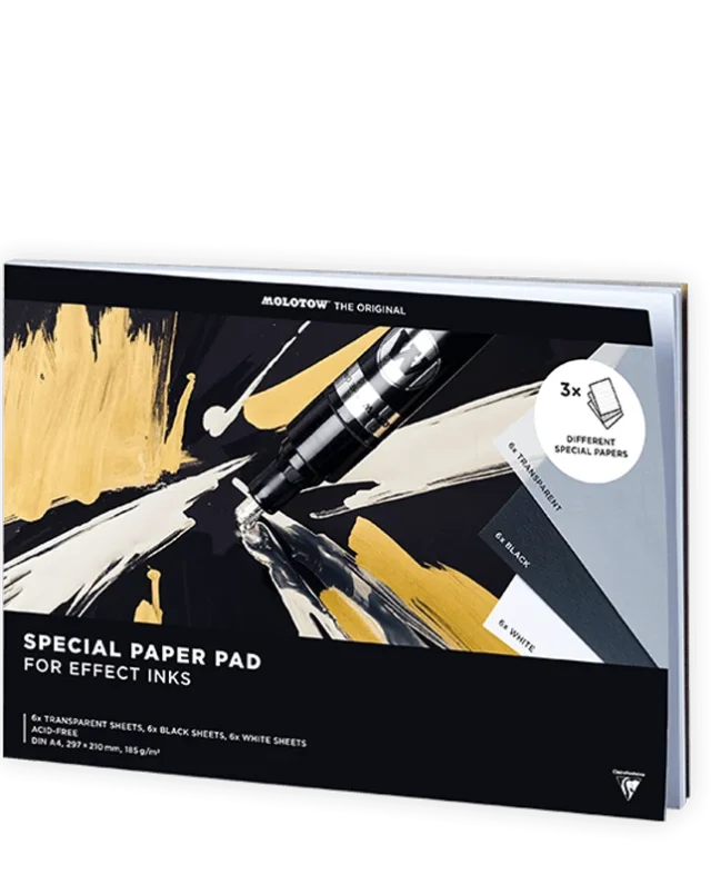 MOLOTOW SPECIAL PAPER PAD FOR EFFECT INKS DIN A4 LANDSCAPE