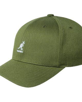 KANGOL WOOL FLEXFIT BASEBALL OLIVE 8650BC OL301 L/XL